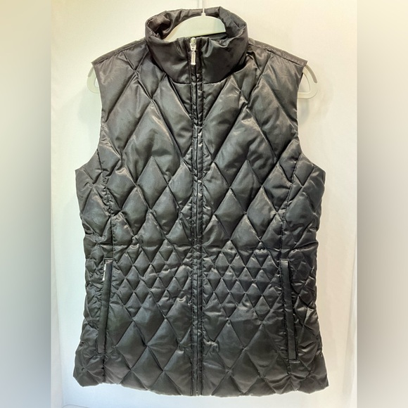 Lands’ End Women’s Small Down Quilted Vest in Black - Picture 1 of 7